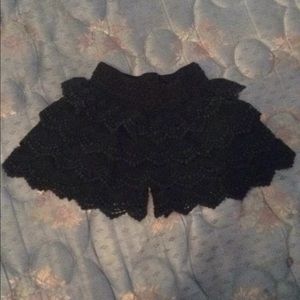 Black Lacey Shorts